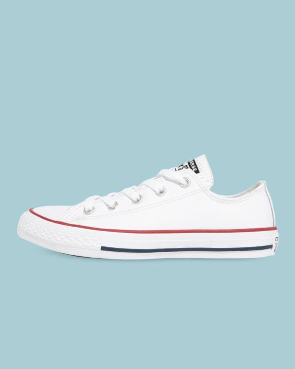 Zapatillas Bajas Converse Chuck Taylor All Star Cuero Tenis Blancas | CV-723DLI