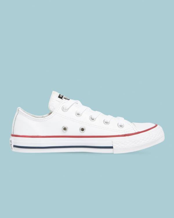 Zapatillas Bajas Converse Chuck Taylor All Star Cuero Tenis Blancas | CV-723DLI