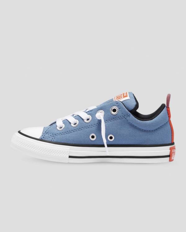 Zapatillas Bajas Converse Chuck Taylor All Star Calle Slip Tenis Azules | CV-726UQY