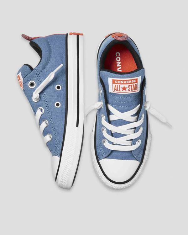 Zapatillas Bajas Converse Chuck Taylor All Star Calle Slip Tenis Azules | CV-726UQY