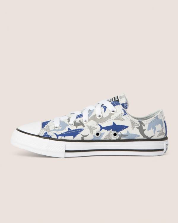 Zapatillas Bajas Converse Chuck Taylor All Star Shark Bite Tenis Blancas | CV-782XJB