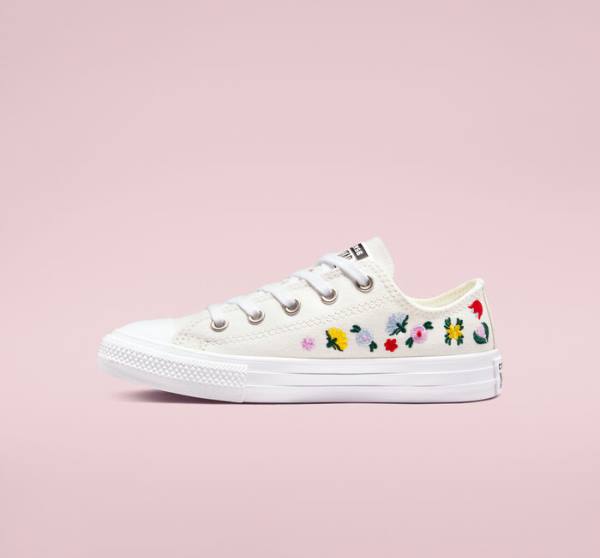 Zapatillas Bajas Converse Chuck Taylor All Star Floral Embroidery Tenis Blancas Blancas | CV-807RJH