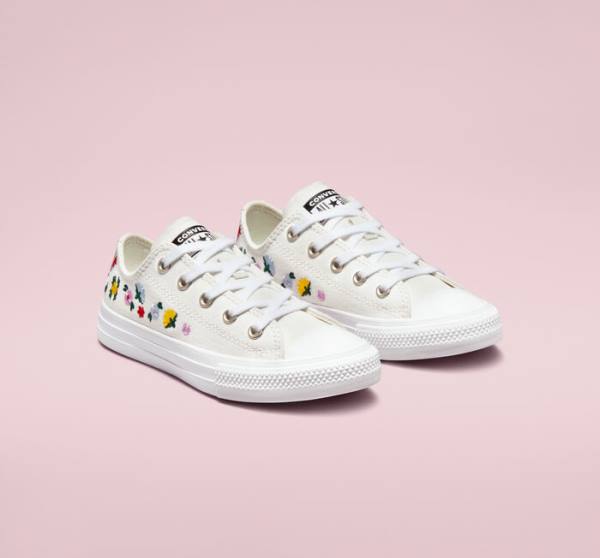 Zapatillas Bajas Converse Chuck Taylor All Star Floral Embroidery Tenis Blancas Blancas | CV-807RJH