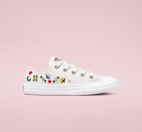 Zapatillas Bajas Converse Chuck Taylor All Star Floral Embroidery Tenis Blancas Blancas | CV-807RJH