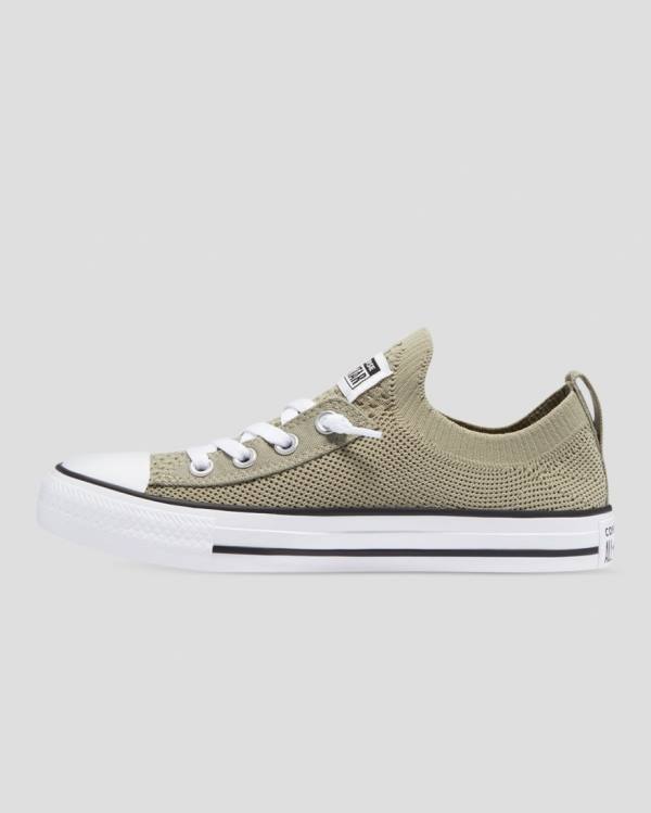 Zapatillas Bajas Converse Chuck Taylor All Star Shoreline Knit Slip Tenis Verde | CV-819ABH