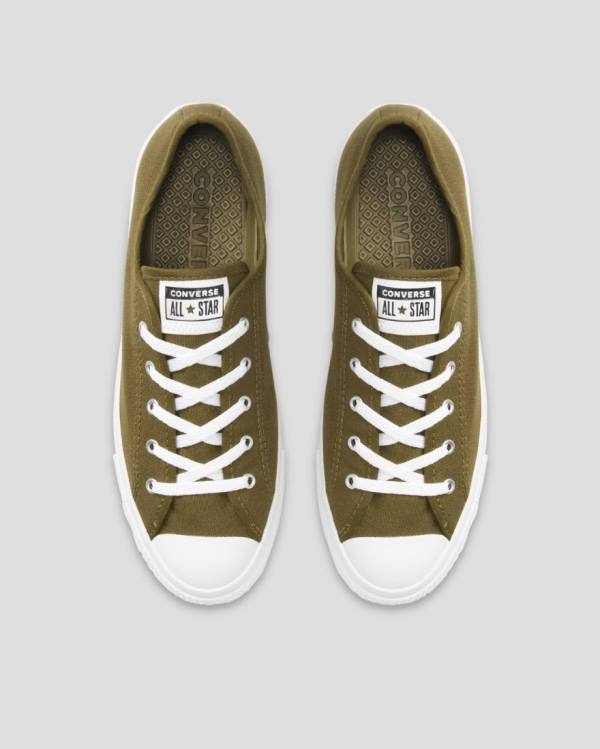 Zapatillas Bajas Converse Chuck Taylor All Star Dainty Mix And Match Tenis Verde Oliva Azules | CV-907DLG