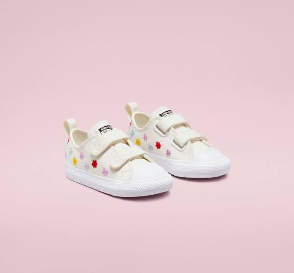 Zapatillas Bajas Converse Chuck Taylor All Star Easy-On Floral Embroidery Tenis Blancas Blancas | CV-960ZSK