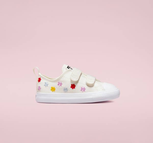 Zapatillas Bajas Converse Chuck Taylor All Star Easy-On Floral Embroidery Tenis Blancas Blancas | CV-960ZSK