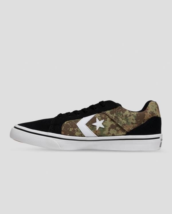 Zapatillas Bajas Converse El Distrito Mix And Match Tenis Negras Camuflaje | CV-945BLH