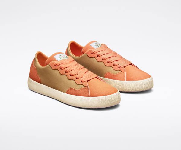 Zapatillas Bajas Converse GOLF le FLEUR GLF 2.0 Tenis Amarillo Oscuro Cobra Marrones Blancas | CV-523RTX