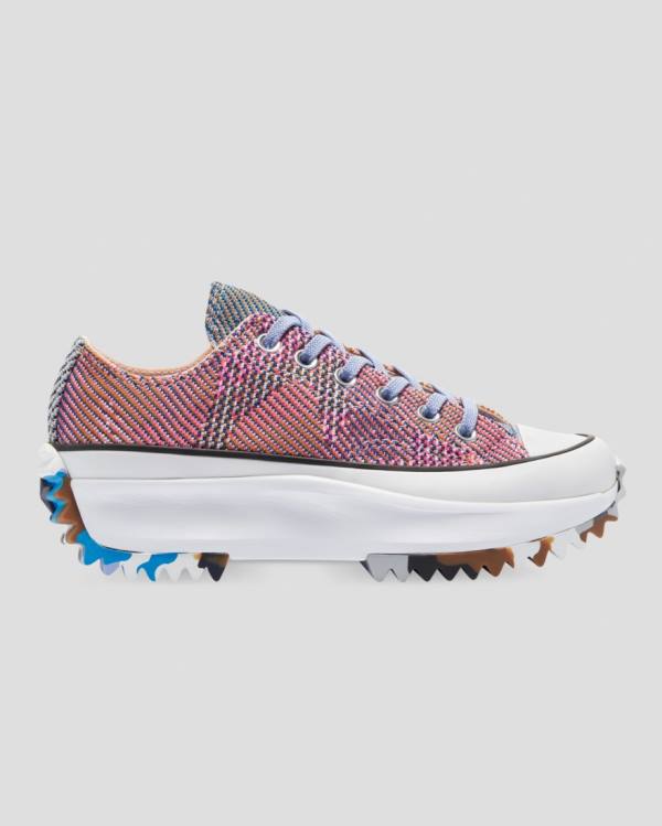 Zapatillas Bajas Converse Run Star Hike Knit Print Tenis Naranjas Rosas | CV-395IBX