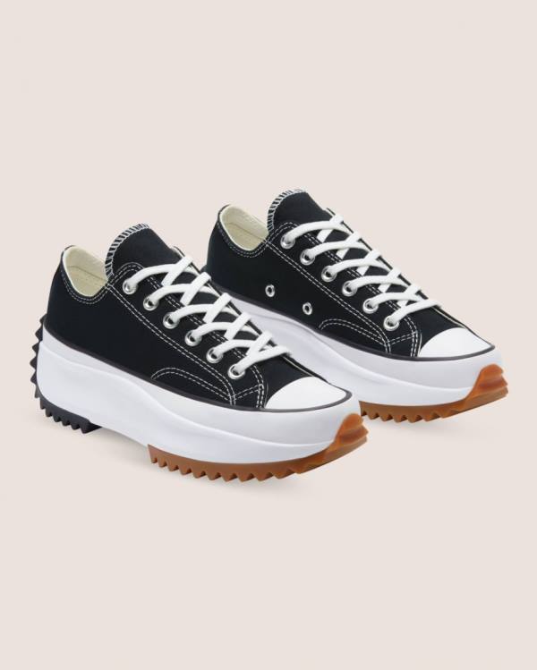 Zapatillas Bajas Converse Run Star Hike Lona Tenis Negras | CV-608GAN