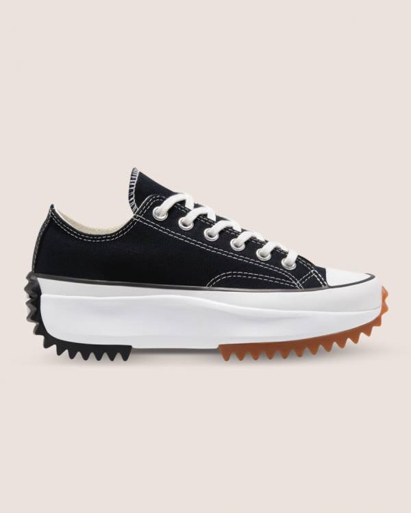 Zapatillas Bajas Converse Run Star Hike Lona Tenis Negras | CV-608GAN