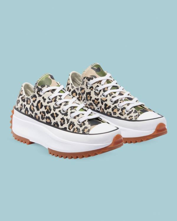 Zapatillas Bajas Converse Run Star Hike Wild Archive Tenis Leopardo | CV-658DXP