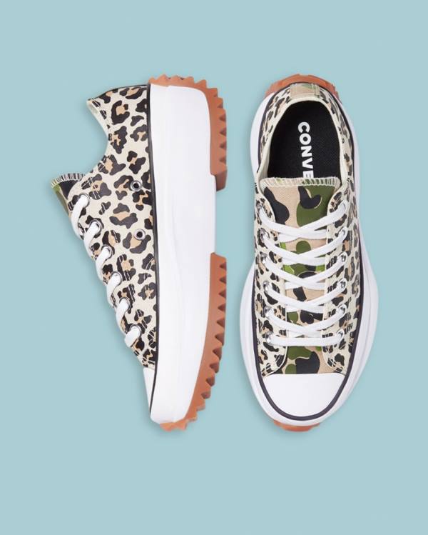 Zapatillas Bajas Converse Run Star Hike Wild Archive Tenis Leopardo | CV-732ZIF