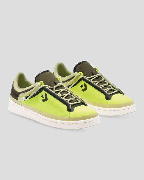 Zapatillas Bajas Converse Seam Tape Pro Cuero Tenis Verde | CV-243ZXT