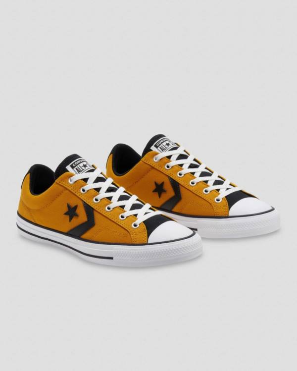 Zapatillas Bajas Converse Star Player Tenis Amarillo Negras | CV-472VOX