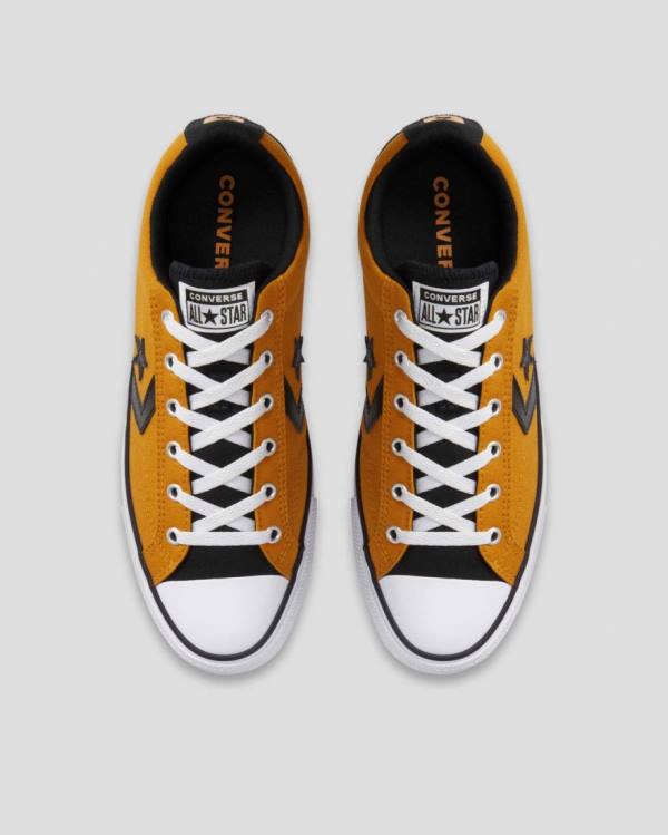 Zapatillas Bajas Converse Star Player Tenis Amarillo Negras | CV-472VOX