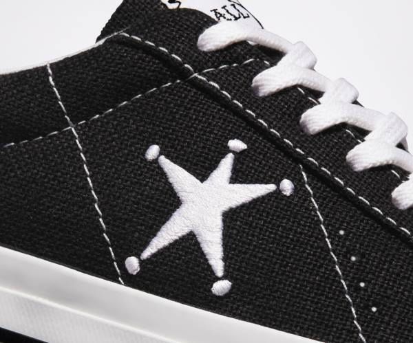 Zapatillas Bajas Converse Stussy One Star Tenis Negras Blancas | CV-385RPL